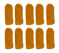 LatoYard 10pcs Yellow Leather Finger Guards Sewing Quilting and Manual
