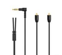 LatoYard 120 Core OFC Replacement Cable 1.25m Straight Connector(Bend) | 120 strand oxygen-free copper, low signal loss, compatible SE215/SE425/SE535, clear audio transmission