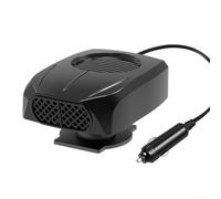 LatoYard 12V Car Heater Portable Windshield Defroster Fast Heating Fan Adjustable Airflow for Cars SUVs Trucks Vans Winter Safety Kit Black 13.3cm