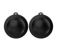 LatoYard 2 Pack Silicone Lens Cap for GoPro Max 2, Protective Rubber Cover for Sports Camera, Durable Scratch Resistant Shell, Lightweight Black Accessory
