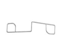 LatoYard 25 Pack Stainless Steel Fence Wedges, Anti-Rattle Clips to Stop Fencing Noise, Garden Panel Stabilizers, Silver 37x08 Inch