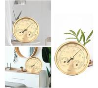 LatoYard 3-in-1 Weather Station for Home Use with Thermometer Hygrometer Barometer 130mm Aluminum Mechanical Movement No Battery Needed Radiant Heaters Part