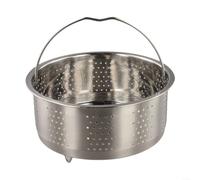 LatoYard 304 Stainless Steel Steamer Basket for Rice Cooker 1.6L 2L, Easy Clean Veg Dumpling Steaming Rack(17.5CM)