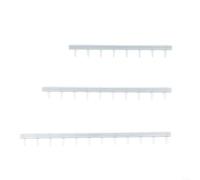 LatoYard 3PCS HO OO Scale Miniature Road Guardrail Set Plastic Isolation Fence for DIY Model Train Layouts Scene Building Kit 17.2-25cm(Silver Set of 3)