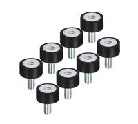 LatoYard 8 Pack M5 Vibration Dampers, 15mm Dia Shock Absorber Mounts with Internal External Thread Industrial Machinery Tools