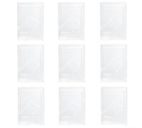 LatoYard 9 Pack for mini Photo Frames for 3 Inch Photos Colorful Plastic Desktop Picture Frames, Compact Vertical Display for Home Office Desk Decor(B)