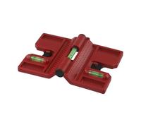 LatoYard Adjustable for Plastic Post Level with 3 Vials, Horizontal Vertical Bubble Level Metal Pipes, Wooden and Concrete Fence Installation