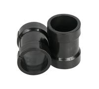 LatoYard Alloy Steel Bike Stem Shim Adapter for Handlebar Diameter Conversion: 31.8mm to 25.4mm, Black, 9g