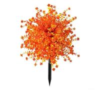 LatoYard Artificial Autumn Plant Stake 57cm Orange Fade Resistant