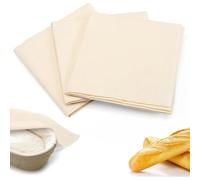 LatoYard Breathable Unbleached Cotton Proofing Cloth Sourdough Bread, Dough Fermentation Mat 36x45cm