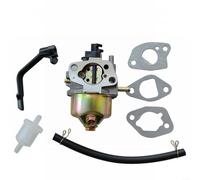 LatoYard Carburetor Assembly for Honda GX168 5.5HP 6.5HP Generator Mower Engine with Fuel Pipe Gasket Silver Tone
