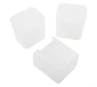 LatoYard Clear Refrigerator Organizer Bin 10cm Cube Space Saving | Fits fridge side doors, 10x10x8cm compact size, for transparent view, 3-pack value set, easy access