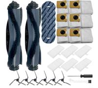 LatoYard Complete Accessory Kit for Eufy for omni C10 Robot Vacuum, 28 Pieces with Rubber Nylon Main Brushes, Filters, Side Brushes, Dust Bags, Tools