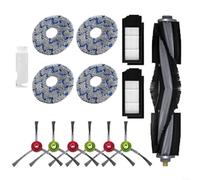 LatoYard Complete for Replacement Kit for X1 and Turbo Models Features for Main Brush, 6 Brushes, 2 Filters, 4 Rags and Extra Cleaning Brush
