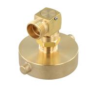 LatoYard Fire Hydrant Hose Adapter for New York Hydrants 2-1/2" NST/NH Female to 3/4" GHT Male Brass Connector for Garden Hose 153 * 61 * 20cm Gardening Tools Set