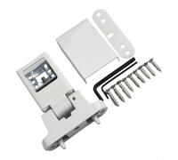 LatoYard Flag Hinge for UPVC and PVC French Doors, Zinc Alloy Construction, High Security, Left/Right Mounting