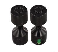 LatoYard Flange Alignment Pin Set 2-Hole for ASME 150LB, 6061 Aluminum with Built-in Level, Red/Black(black2pcs)