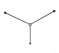 LatoYard Foldable Metal Tripod for Total Station, Stabilizer & Floor Guide - 40 cm, 12 mm Sections, Anti-Slip Feet, 0.5 kg