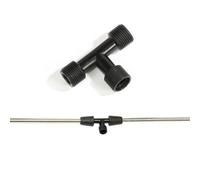 LatoYard for Black for Plastic T-Type Nozzle Connector with 3-Point Interface, Sprayer Extension Accessory Garden Agriculture Cleaning
