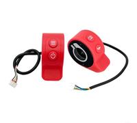 LatoYard For X6 Electric Scooter Replacement Thumb Accelerator, Red Speed Control Throttle Switch Compatible with Hover-1 HX6, Sensitive ABS Controller(L brake designation)