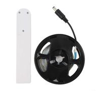 LatoYard LED Motion Sensor Light Strip with Battery Box, Human Body Infrared Sensing & Long Light Mode for Cabinet Bed Wardrobe(warm light-2M)