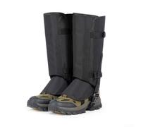 LatoYard Leg Gaiters Waterproof Hiking Gaiters for Snow Rain Mud - Adjustable Boot Covers with Elastic Strap for Hunting Skiing Trekking Outdoor Adventures Unisex M L(Black)