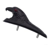 LatoYard Motorcycle Front Fender for Eagle Head Statue Metal Mudguard Decor Silver 15.5cm Long(A)