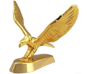 LatoYard Motorcycle Front Fender for Eagle Head Statue Metal Mudguard Decor Silver 15.5cm Long(E)