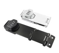 LatoYard No Drill Security Cabinet Lock, Zinc Alloy 90 Degree Drawer Combination Lock Wardrobe Shoe Cupboard, Adjustable Code for Black