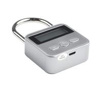 LatoYard Rechargeable Digital Timer Padlock, 99 Hour Countdown Lock with LCD, for Auto Open Mechanism Habit Building and Time Management