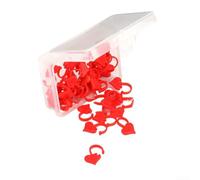 LatoYard Red Love Buckle Markers for Sweater Knitting DIY | Compact portable storage, easy carry for travel, lightweight plastic build, ideal for on-the-go knitting