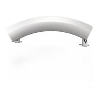 LatoYard Replacement Washing Machine Door Handle for WM10S360TI 10S368TI - ABS Porthole Catch Lever Spare Part Complete Kit(Silver)