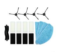 LatoYard Robot Vacuum Replacement Parts For Tikom G8000, G8000 Pro For HONITURE For G20 Vacuum Cleaning Accessory Kit With Roller Brush Side Brush Filter Mop Cloths(E)
