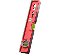 LatoYard Solid Aluminum for spirit Level with Strong Magnet - Heavy Duty Levelling Instrument for Professional Builders - 30cm Red Ruler(300mm)