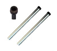 LatoYard Stainless Steel Extension Tube with Horsehair Brush, 32mm Vacuum Wand for Nilfisk VP100 200 Series, 2-Pack Rods for High Reach Cleaning