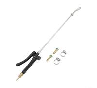 LatoYard Stainless Steel Garden Sprayer Wand with Adjustable Brass Nozzle and Lockable Handle, 29in Length for Power Washer and Hose Attachment