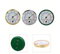 LatoYard Thermohygrometer Wall Mounted Aluminum for Precision Temperature and Humidity Meter -30 to 50℃ with Accurate Reading for Indoor Outdoor Use Radiant Heaters Part