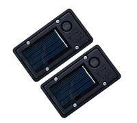 LatoYard Waterproof Solar Light Replacement Top Cover with for battery Box, Outdoor LED Lamp Part, 2-Pack, Black, 6x3cm for Garden Lamps(3 * 6cm)