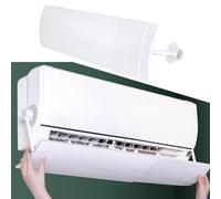 LatoYard White Retractable AC Deflector 58-104cm Adjustable Air Vent