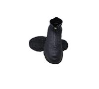 LATRAT 1 pair of waterproof shoe covers, reusable non-slip overshoes, for rain, snow day, desert beach, muddy roads (black, L)