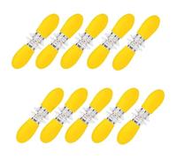 LATRAT 10 Pairs of Corn Cob Holders, Corn on the Cob Holder, Corn Skewers for BBQ, Stainless Steel Corn Holders, Hand Tools, Kitchen Accessories (Yellow)