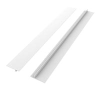 LATRAT 25 Inch Silicone Seal Gap Cover, Kitchen Worktop Cover, Gasket, Spills Between Countertops, Hobs, Pack of 2, White