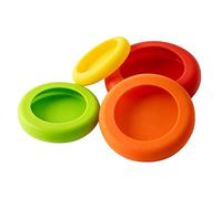 LATRAT 8 Silicone Lids Fresh Protection, Coloured Thicker Reusable, Washable, Durable, Universal Lid Fresh Protection Food Fruit Vegetables Random Colour