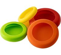 LATRAT 8 Silicone Lids Fresh Protection, Coloured Thicker Reusable, Washable, Durable, Universal Lid Fresh Protection Food Fruit Vegetables Random Colour