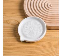 LATRAT Ceramic Grater, Porcelain Grating Plate Ceramic Ginger Grater, Garlic Grater, Fruit Grater, Vegetable Grater, Wasa Grater for Ginger Garlic Onion (Style 4)