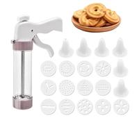 LATRAT Cookie Maker Press Gun Kit Biscuit Making and Icing Set, Pastry Press for Cakes and Biscuits, Pastry Press for Pastry Press Cake Decorating Tools