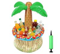 LATRAT Inflatable Palm Tree with Drinks Cooler, Sandbeach Summer Supply, Outdoor Pool Decoration Accessory, Vacation Gathering Ornament, Portable Entertainment Organiser, 40 x 70 cm