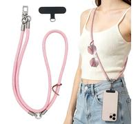 LATRAT Mobile Phone Chain Universal for Hanging, 3-in-1 Mobile Phone Strap, Chain Around Neck & Wrist & Shoulder, Sturdy Mobile Phone Strap for Holiday, Outdoor, Travel, with All Smartphones