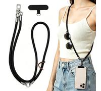 LATRAT Mobile Phone Chain Universal for Hanging, 3-in-1 Mobile Phone Strap, Chain Around Neck & Wrist & Shoulder, Sturdy Mobile Phone Strap for Holiday, Outdoor, Travel, with All Smartphones