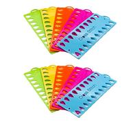 LATRAT Pack of 10 Embroidery Thread Organiser, Plastic Embroidery Floss Organiser, Cross Stitch Thread Holder, Embroidery Thread Organiser, 5 Colours
